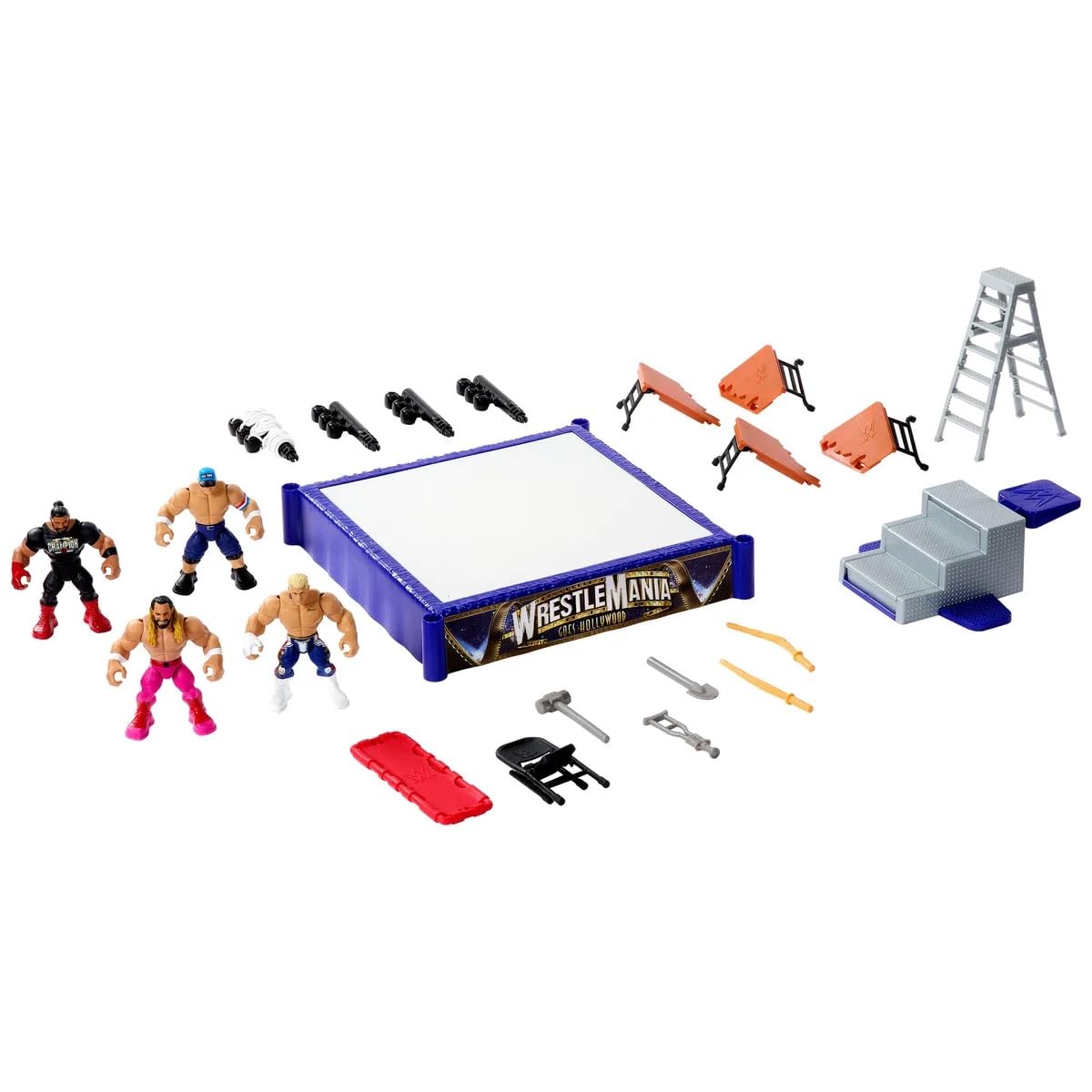 Foto 2 pulgar | Set De Juego Wwe Knuckle Crunchers Mini Mayhem Con Cody Rhodes - Venta Internacional.