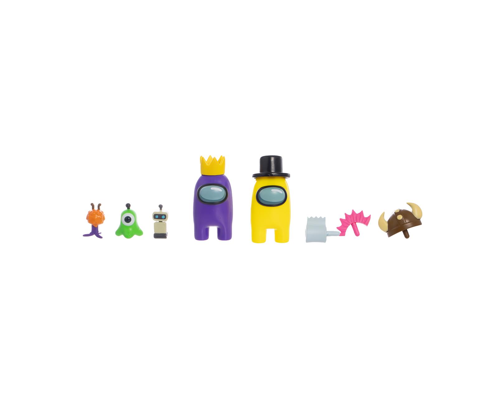 Set de 2 Figuras de Acción Among Us Tripulantes con Accesorios para Niños