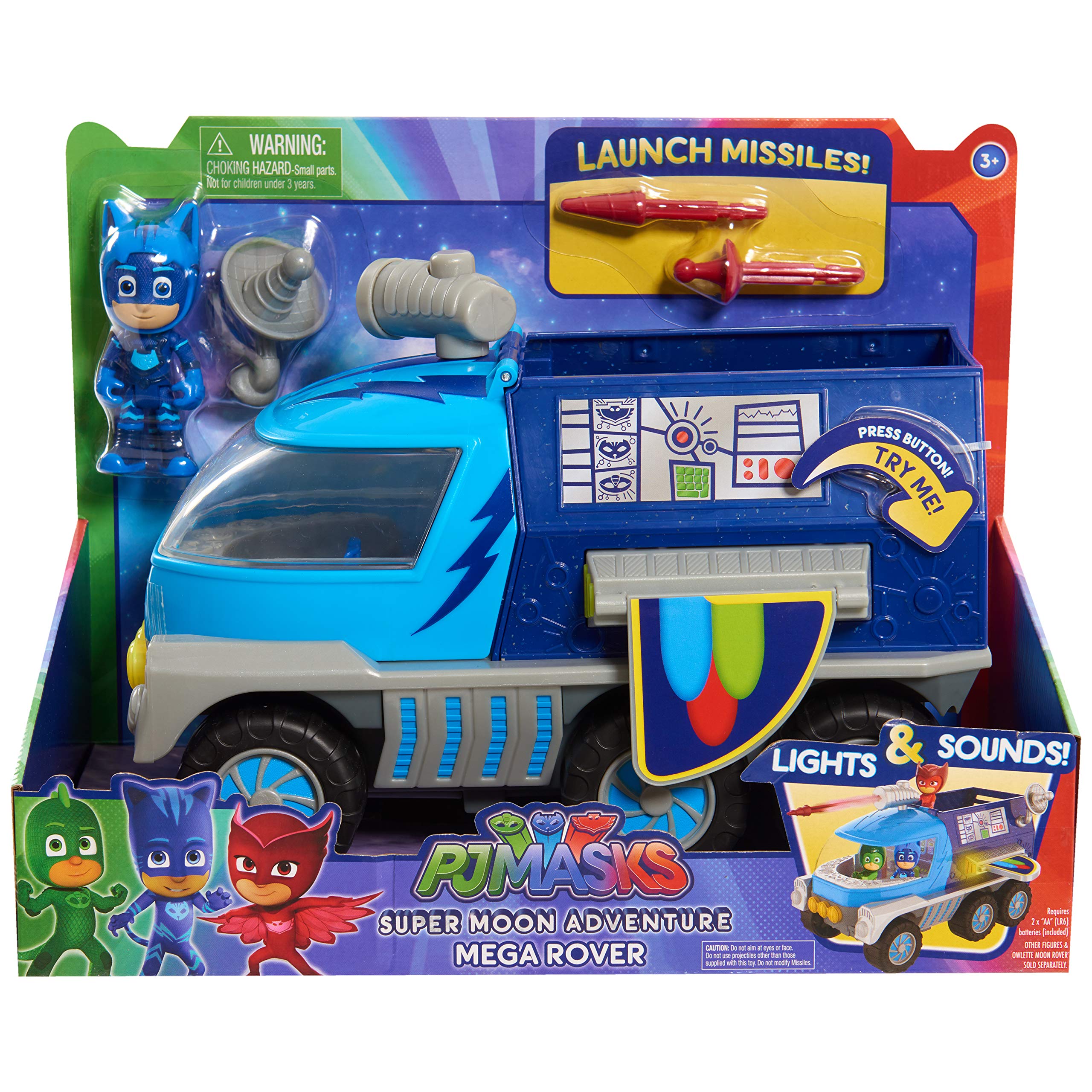 Foto 4 | Máscaras Pj De Juguete Super Moon Adventure Mega Rover Para Niños A Partir De 3 Años - Venta Internacional.