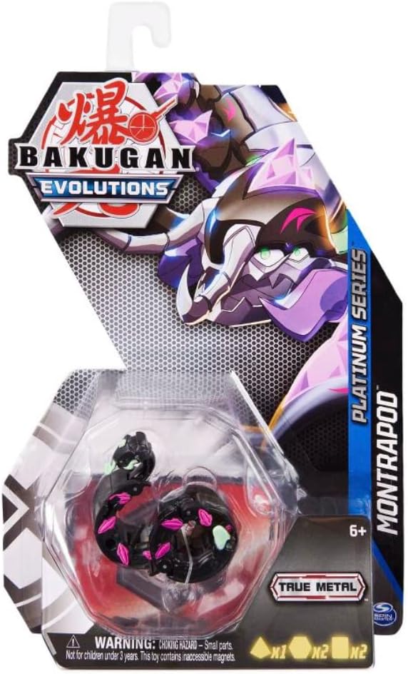 Foto 2 pulgar | Bakugan Evolutions Platinum Series True Metal Montrapod