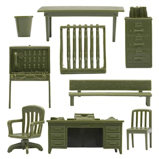 Foto 3 | Campamento Base Militar Playset Bmc Classic Marx Con 44 Militares - Venta Internacional.
