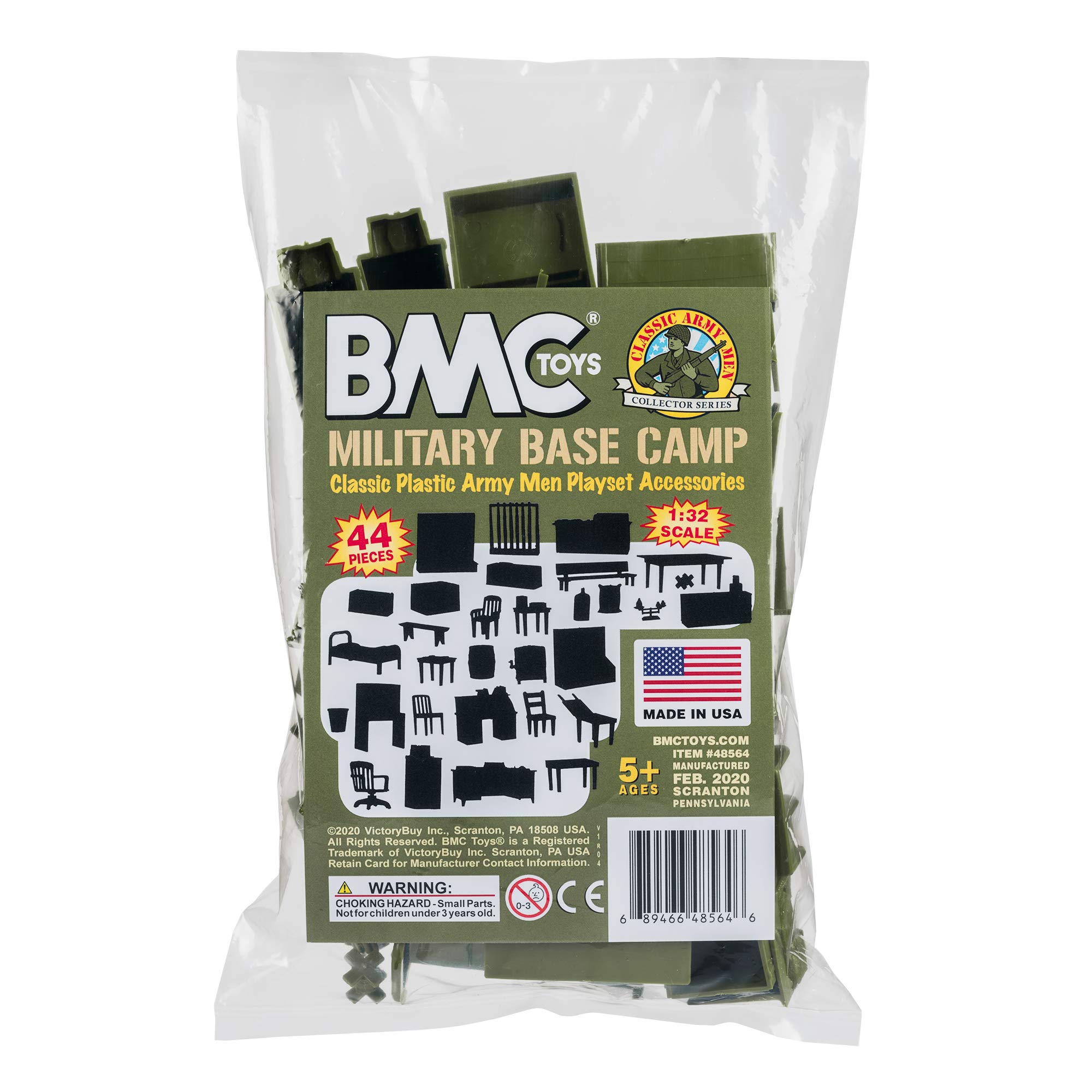 Foto 6 | Campamento Base Militar Playset Bmc Classic Marx Con 44 Militares - Venta Internacional.