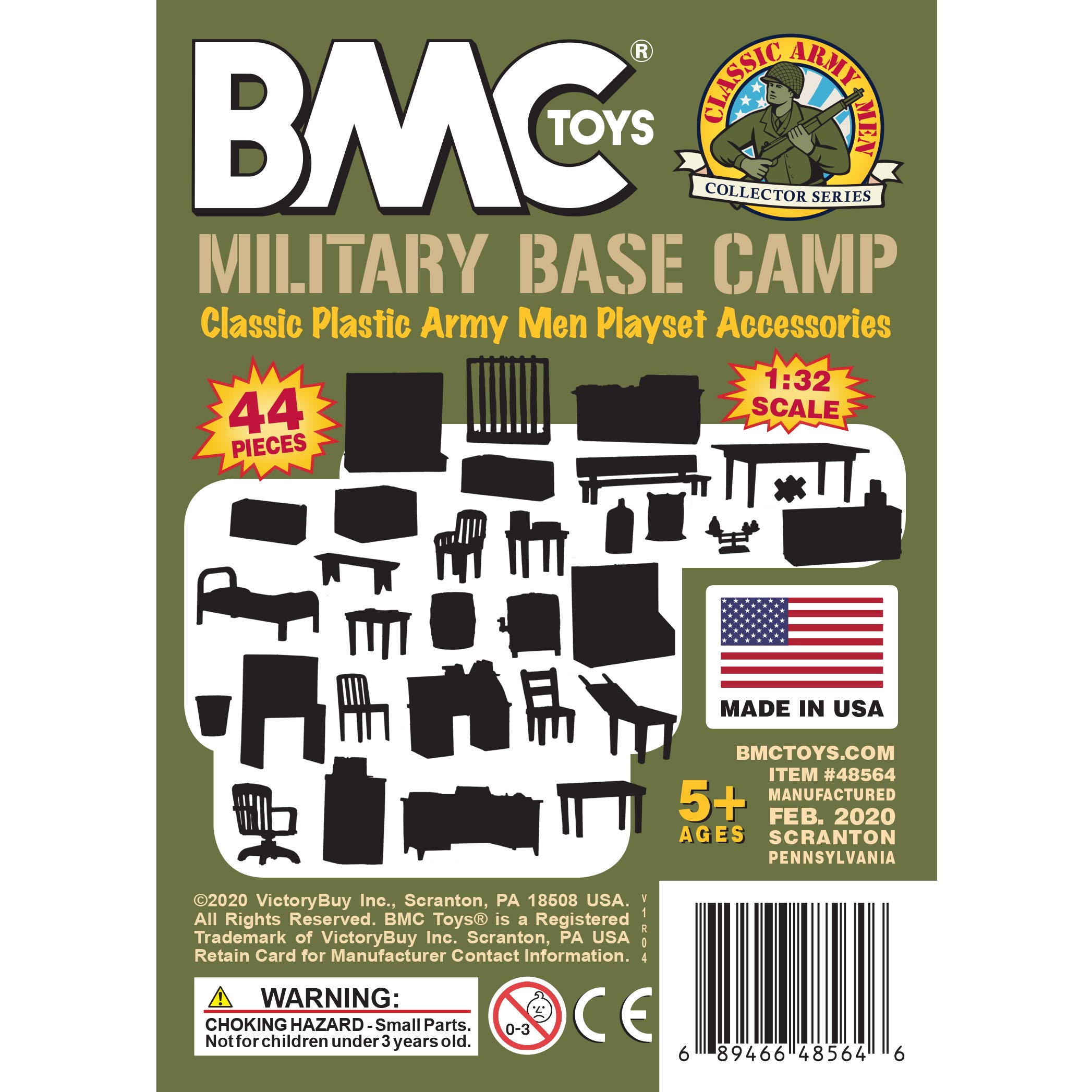 Foto 8 pulgar | Campamento Base Militar Playset Bmc Classic Marx Con 44 Militares - Venta Internacional.