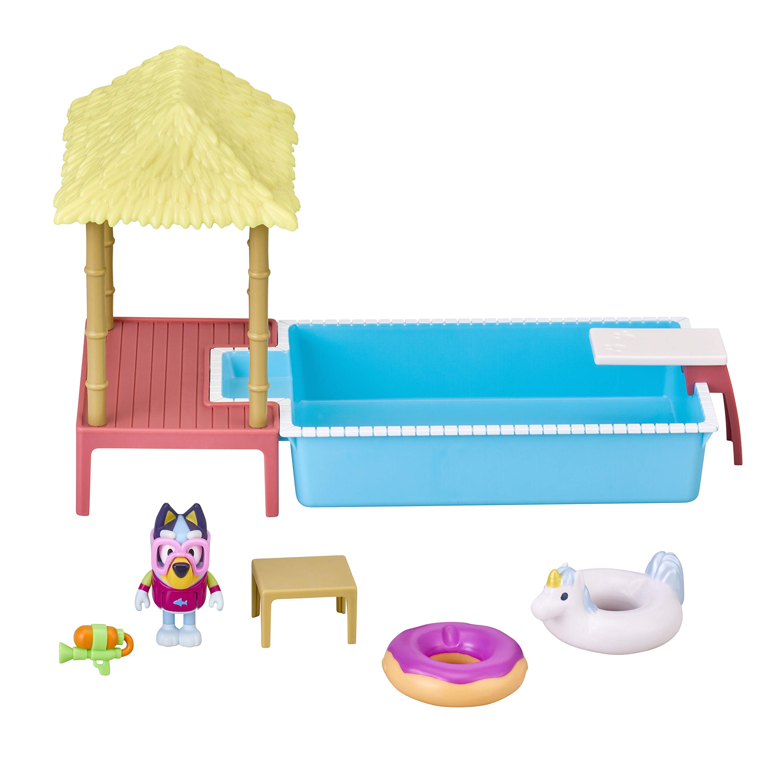 Set de Juego Piscina Bluey Con Figura Articulada - Venta Internacional