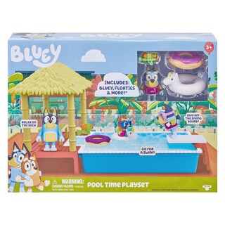 Foto 2 | Set de Juego Piscina Bluey Con Figura Articulada - Venta Internacional