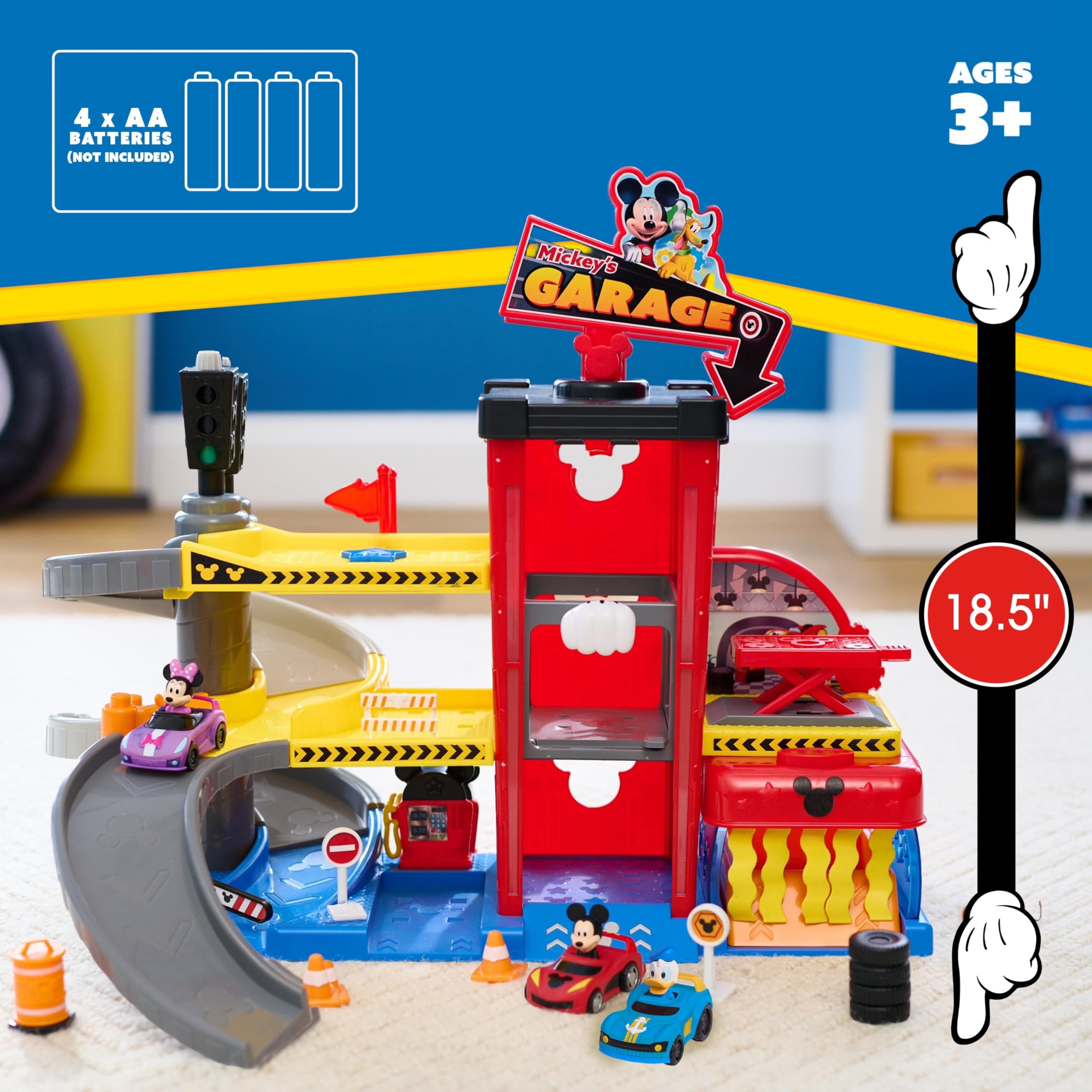Foto 2 | Playset Disney Junior Mickey Mouse Garaje - Venta Internacional