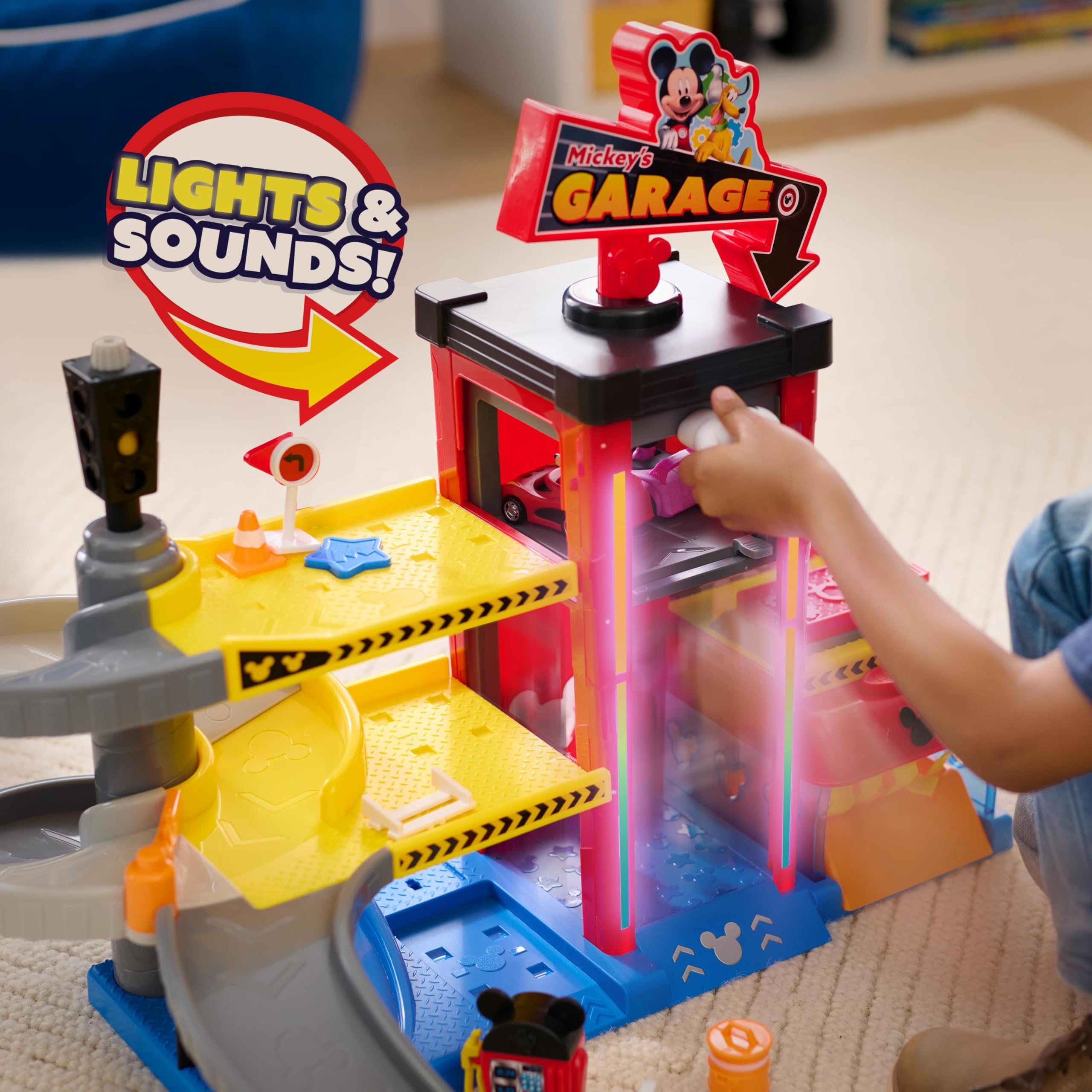 Foto 3 | Playset Disney Junior Mickey Mouse Garaje - Venta Internacional
