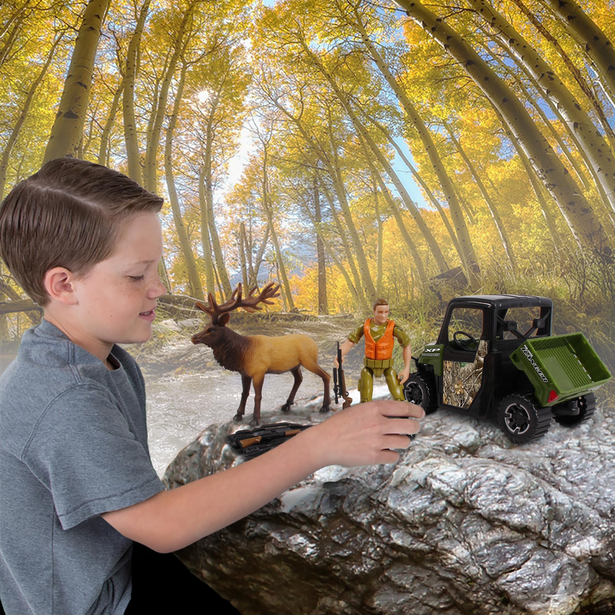 Foto 4 pulgar | Set de Juego NKOK Realtree 1:18 RT Polaris Ranger ELK Hunting 3+ - Venta Internacional