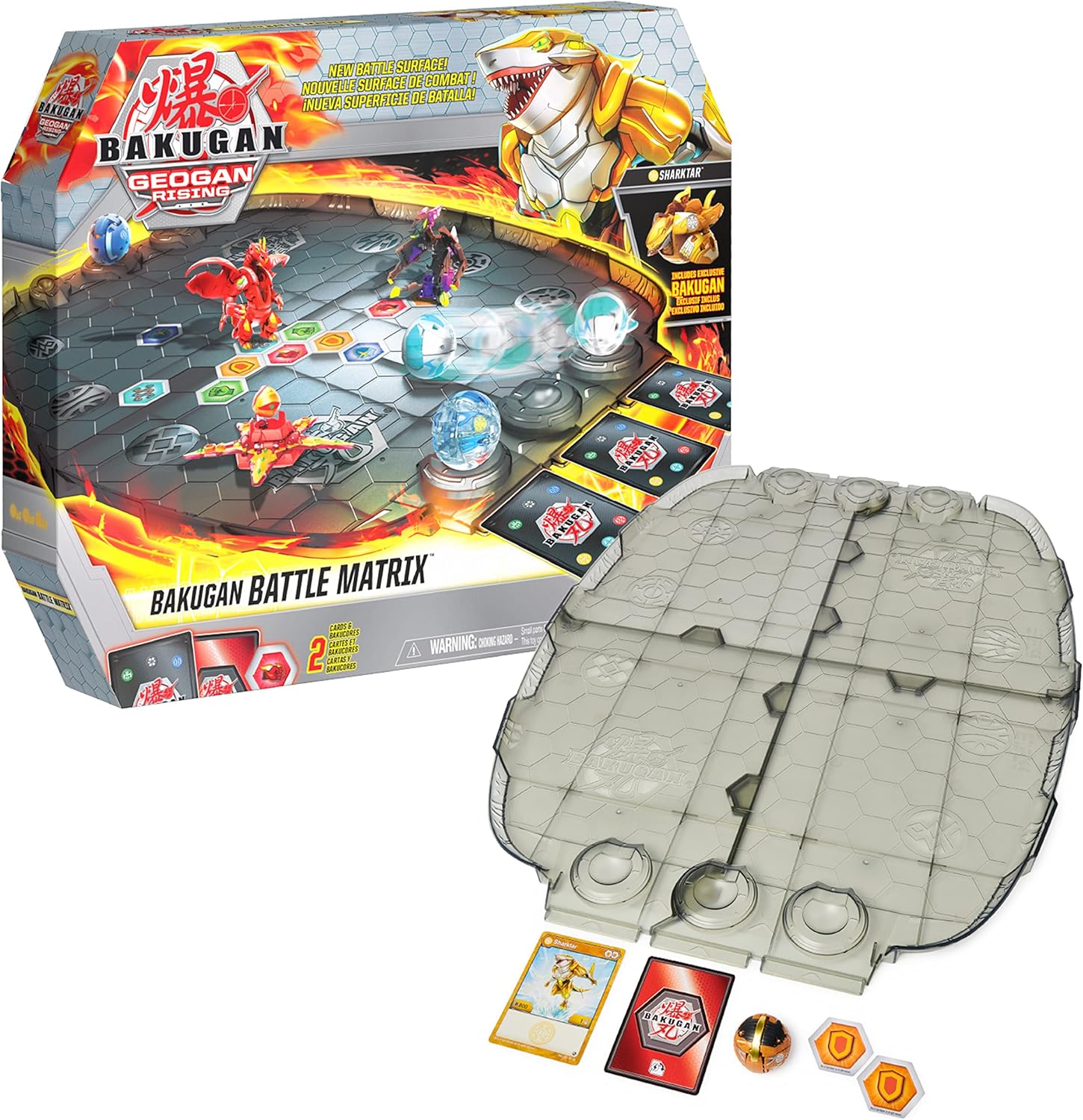 Bakugan Battle Matrix Sharktar Geogan Rising Spin Master