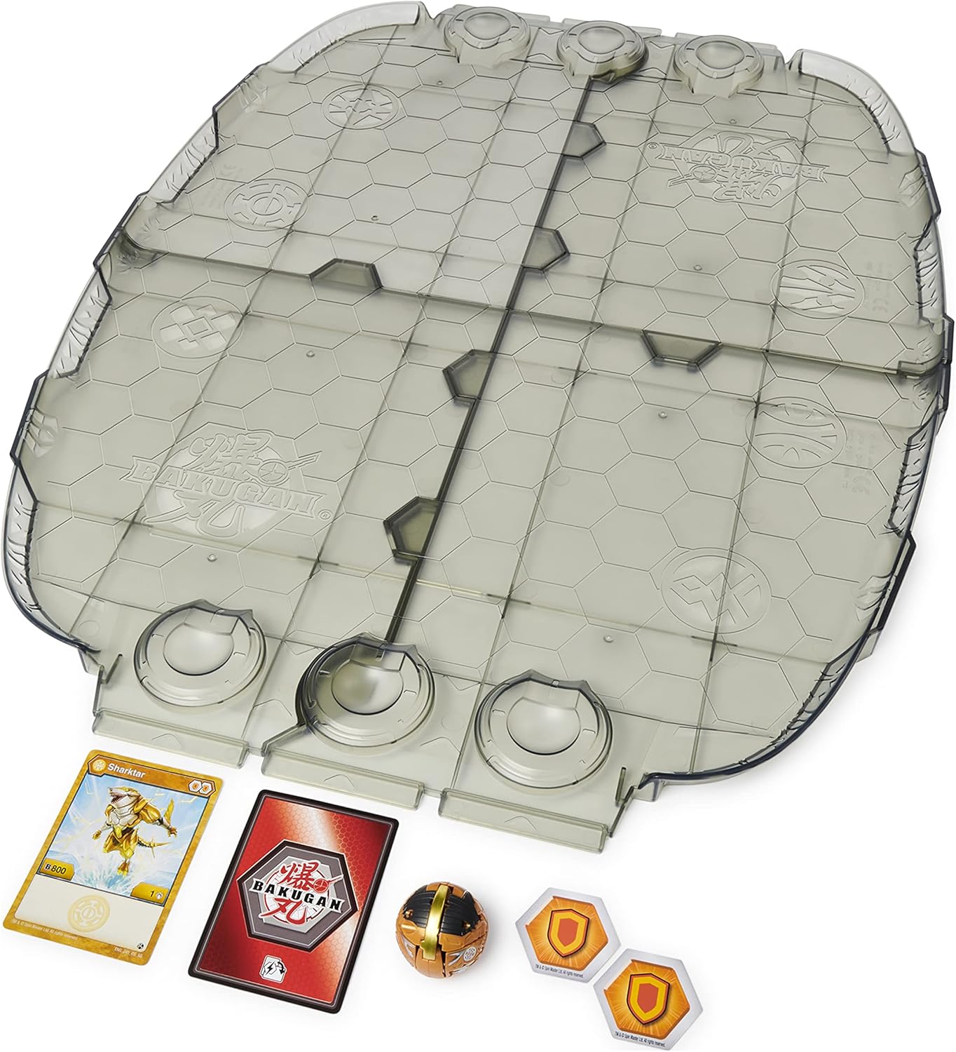 Foto 3 pulgar | Bakugan Battle Matrix Sharktar Geogan Rising Spin Master