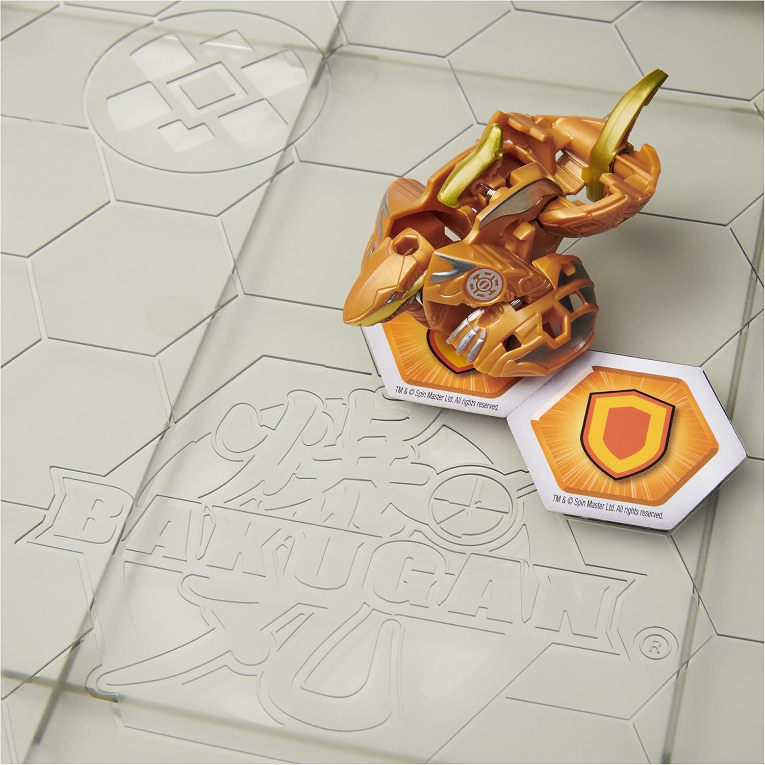 Foto 4 pulgar | Bakugan Battle Matrix Sharktar Geogan Rising Spin Master