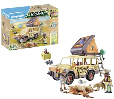 Foto 1 | Vehículo De Travesía Playmobil De Juguete Con Leones - Venta Internacional.