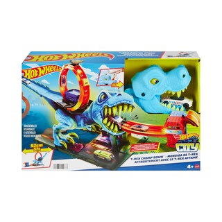 Foto 5 | Set De Atletismo Hot Wheels City Con 1 Coche De Juguete T-rex Loop Stunt - Venta Internacional.
