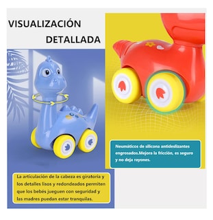 Foto 5 | Carros de Juguete Lab.G de Dinosaurio 6 Piezas