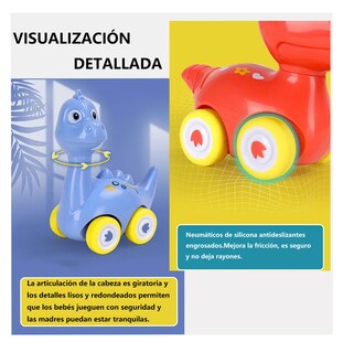 Foto 5 | Juguetes de Dinosaurios Coche 6 piezas Multicolor Belug para Niños