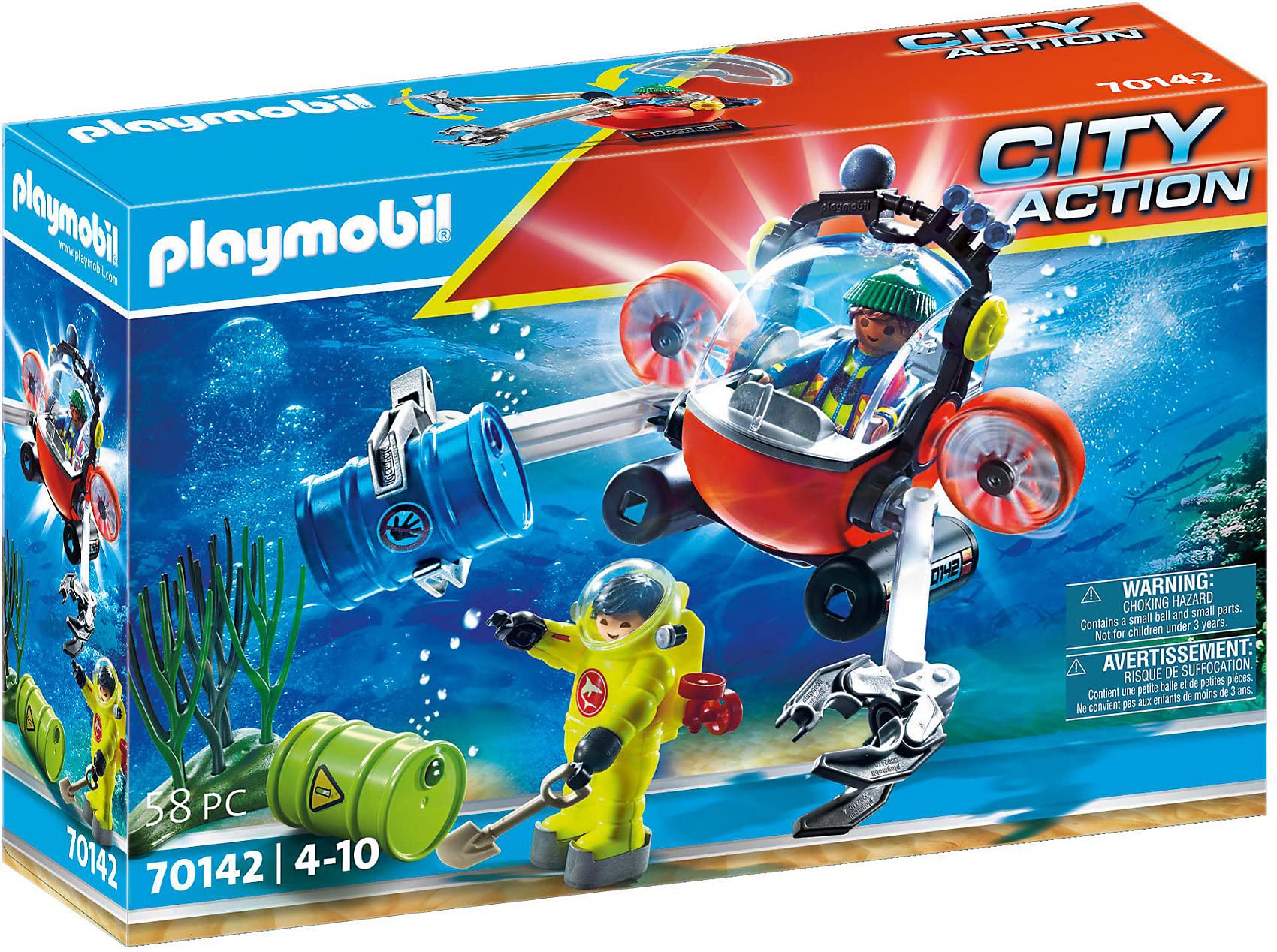 Foto 2 pulgar | Expedición Medioambiental De Toy Playmobil Con Barco De Buceo - Venta Internacional.