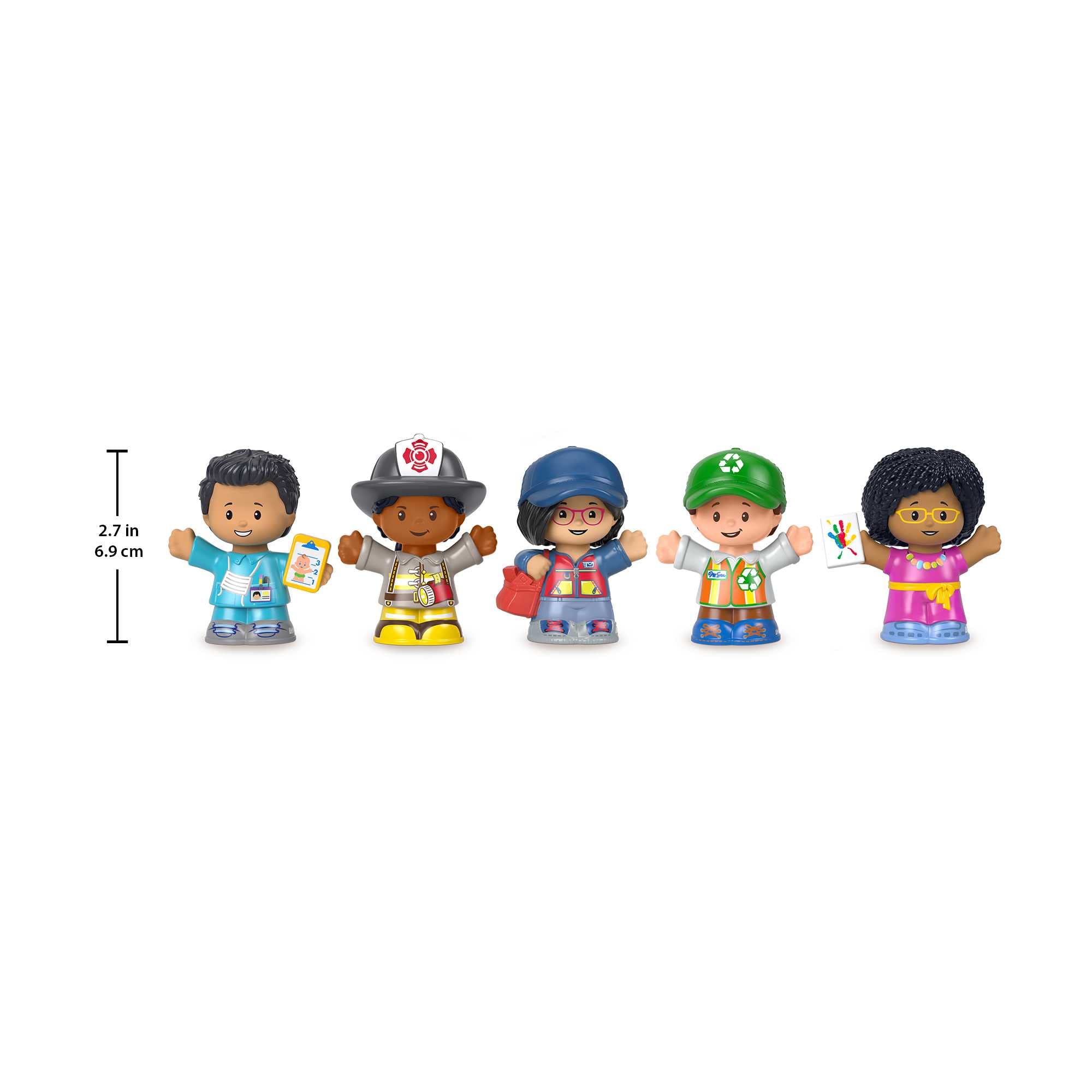 Foto 5 | Set De Figuras Fisher-price Little People Community Heroes De 1 Año O Más - Venta Internacional.