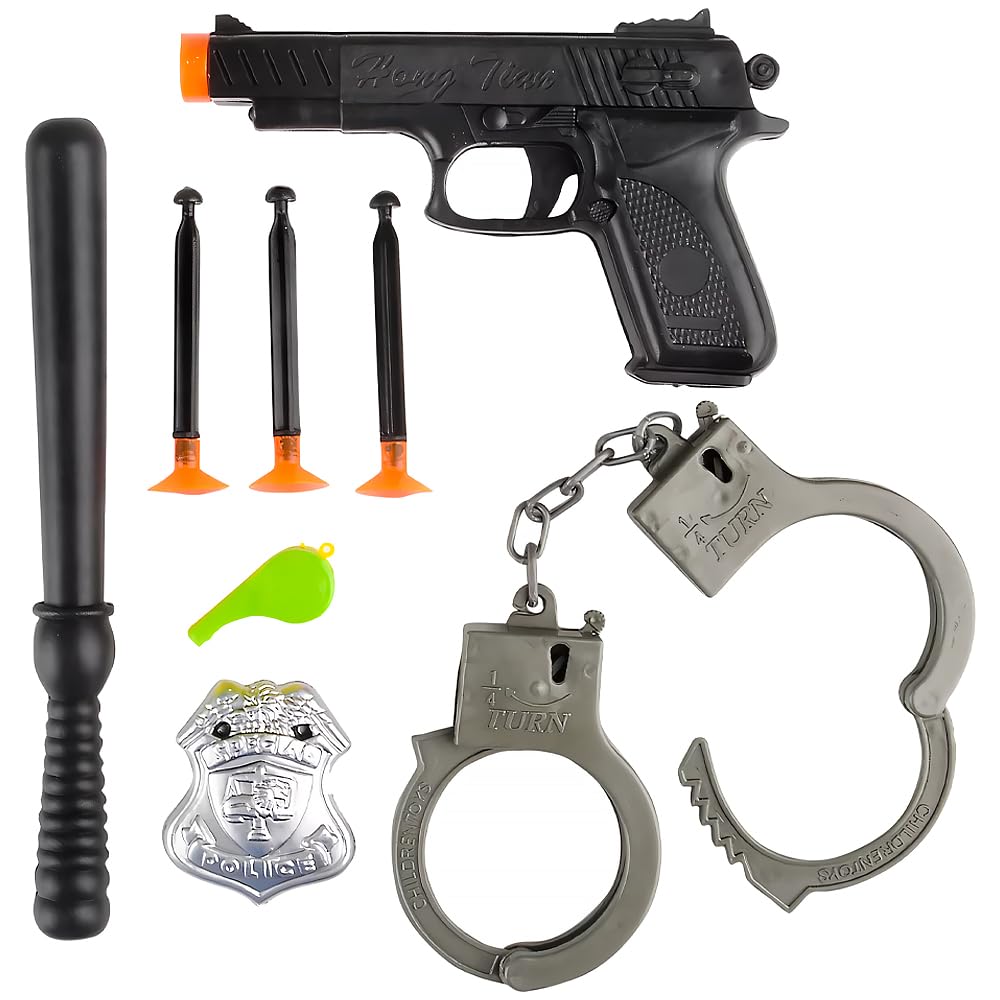 Foto 2 | Set Police Action Rhode Island Novelty 8 Piezas Con Pistola De Juguete 8+ - Venta Internacional.