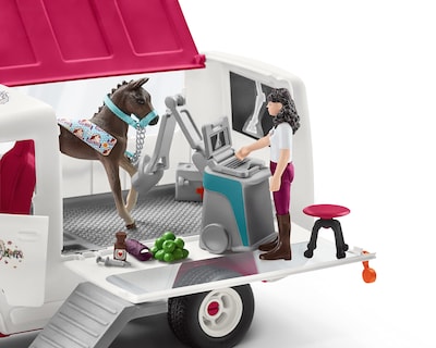 Foto 3 | Set De Juego Schleich Horse Club Mobile Vet Con Potro De Hannover - Venta Internacional.