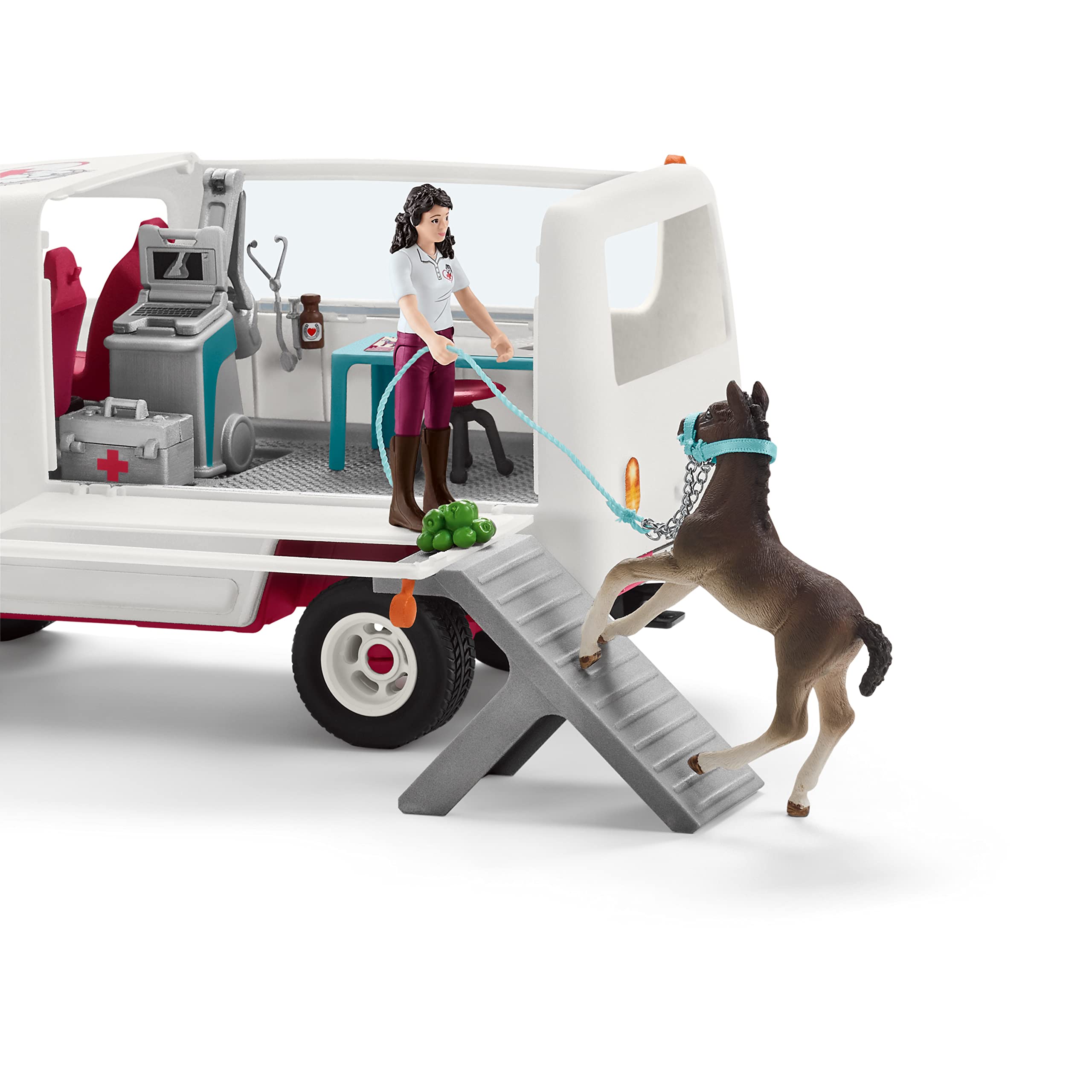 Foto 5 | Set De Juego Schleich Horse Club Mobile Vet Con Potro De Hannover - Venta Internacional.