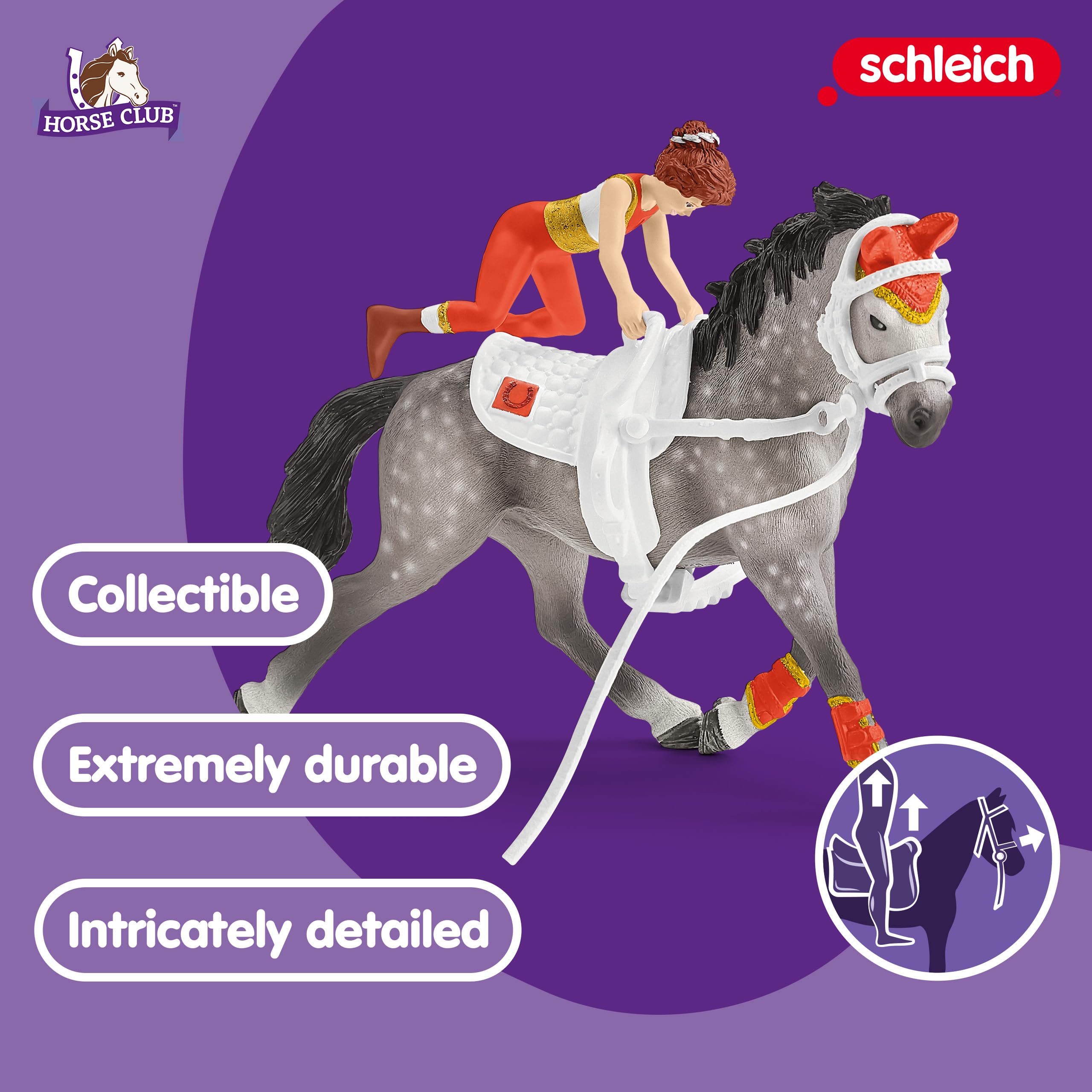 Foto 3 pulgar | Set Horse Play Schleich Horse Club Mia's Vaulting Con 18 Piezas - Venta Internacional.