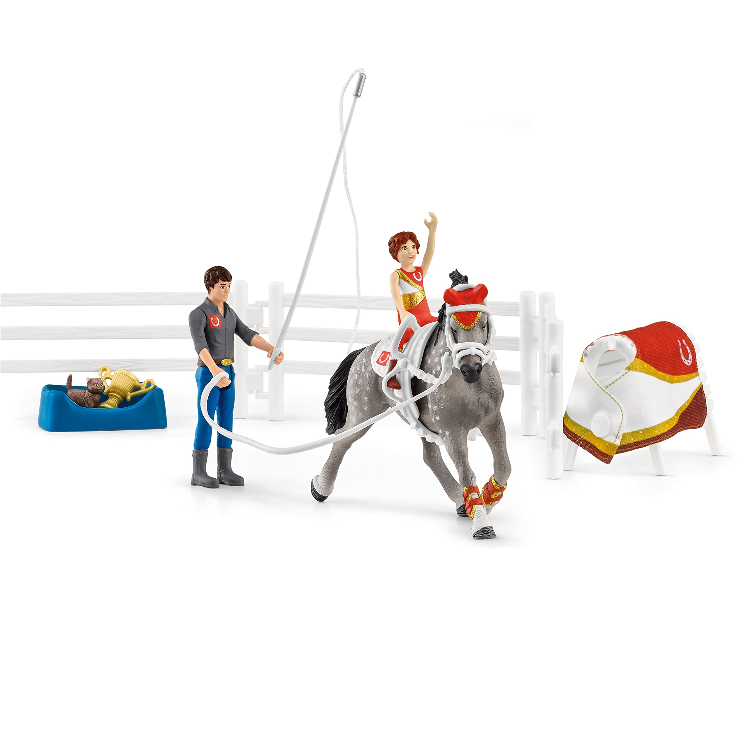 Foto 6 pulgar | Set Horse Play Schleich Horse Club Mia's Vaulting Con 18 Piezas - Venta Internacional.