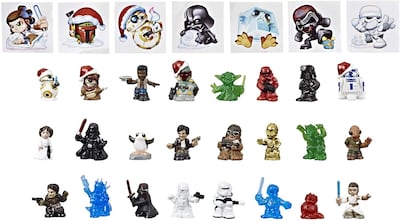 Foto 3 | Calendario De Adviento Star Wars Micro Force Con 24 Minifiguras Para Mayores De 4 - Venta Internacional.