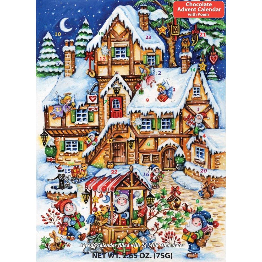 Calendario De Adviento Vermont Christmas Company Chocolate 75 G - Venta Internacional.