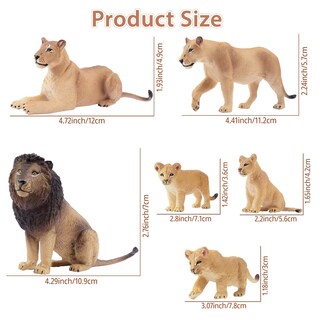 Foto 2 | Figuras de Animales Toymany 6 Piezas-Venta Internacional
