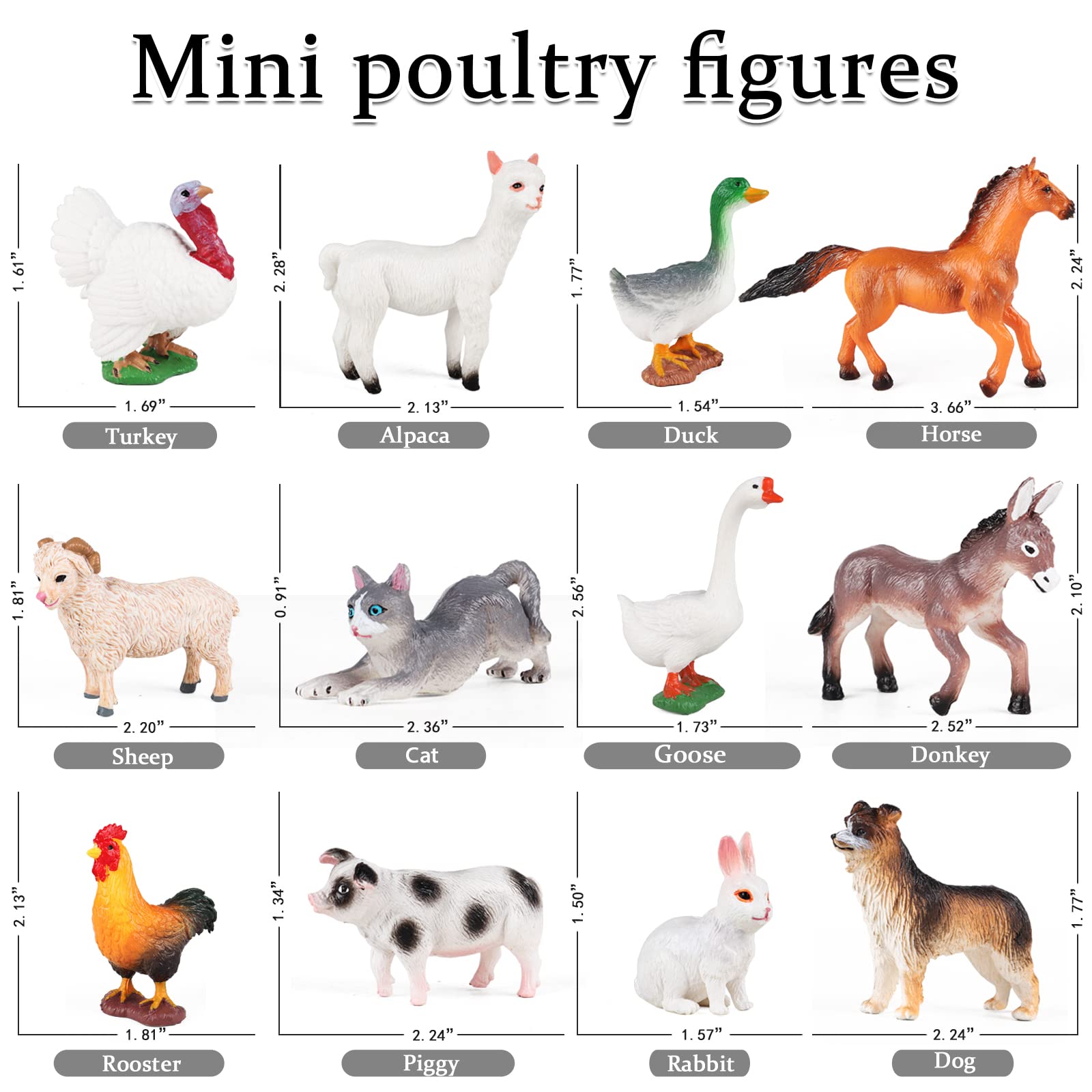Foto 4 pulgar | Farm Animal Toys Rcomg, 12 Unidades, Para Niños, Con Detalles Realistas - Venta Internacional.