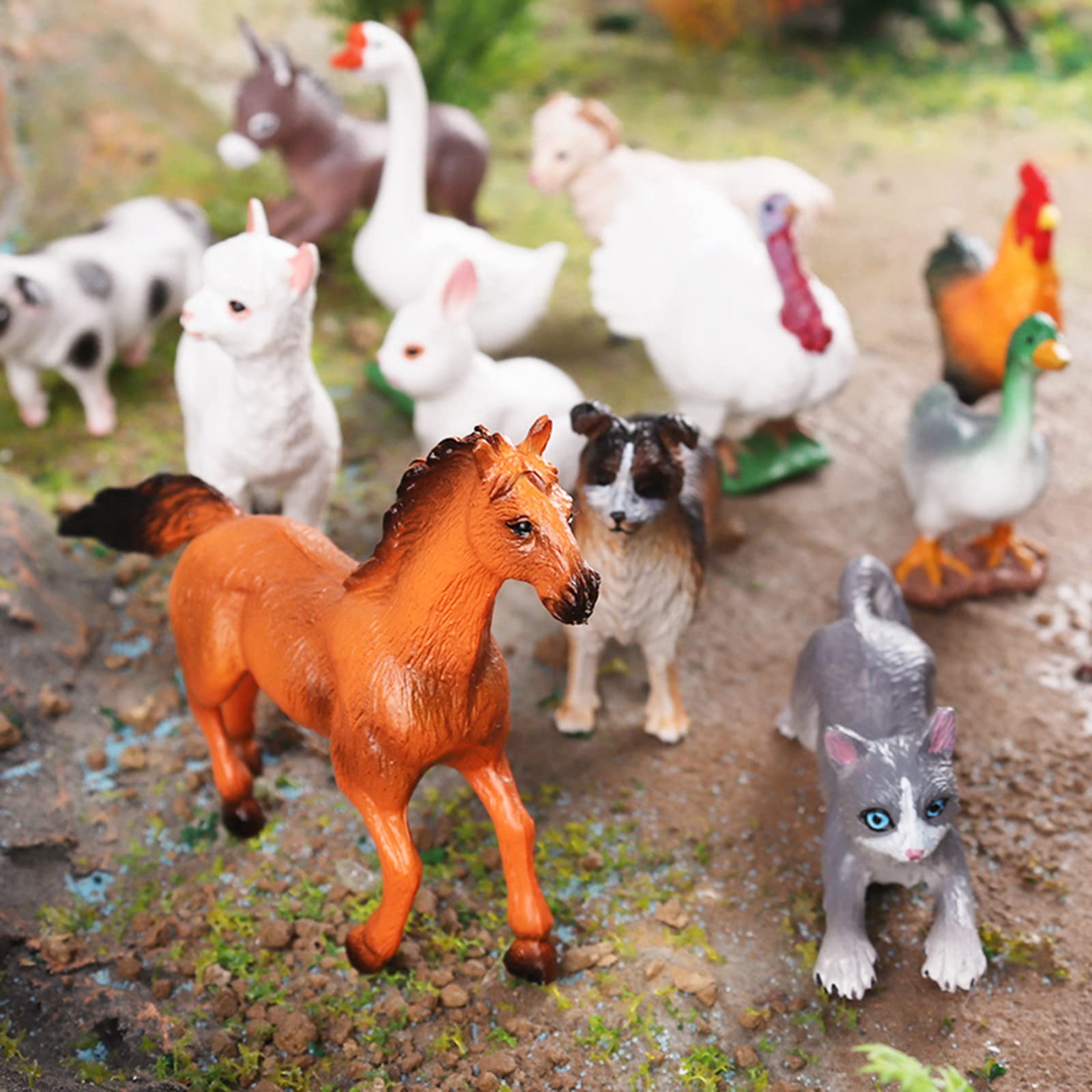 Foto 5 | Farm Animal Toys Rcomg, 12 Unidades, Para Niños, Con Detalles Realistas - Venta Internacional.