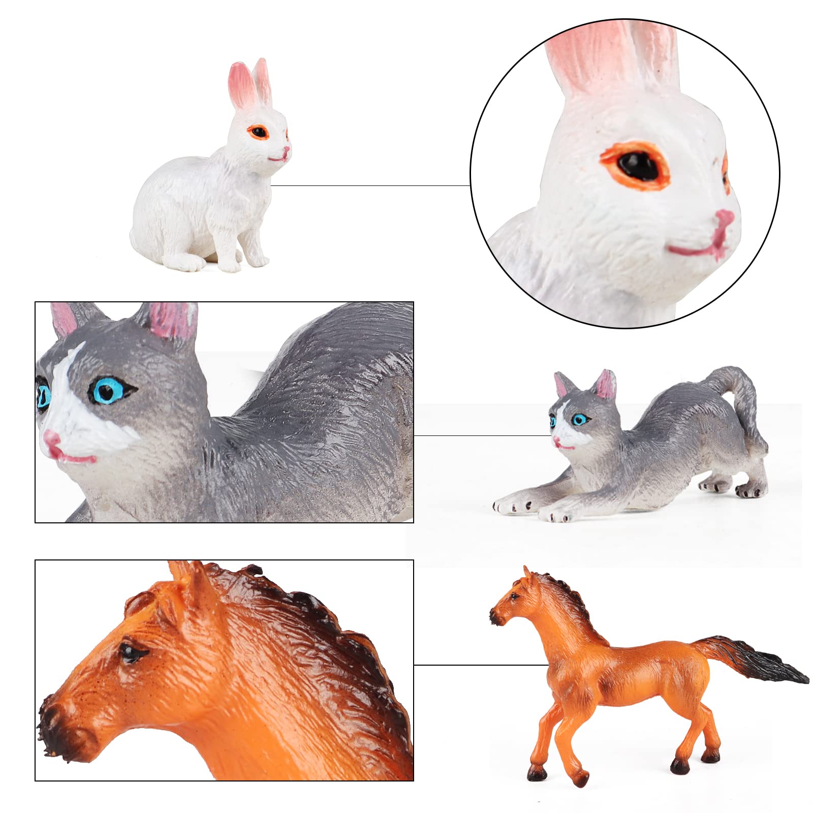 Foto 6 | Farm Animal Toys Rcomg, 12 Unidades, Para Niños, Con Detalles Realistas - Venta Internacional.