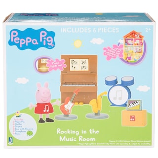Foto 6 | Playset Peppa Pig Little Rooms Music Studio con 6 Piezas- Venta Internacional