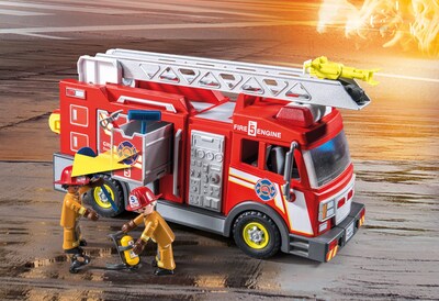 Foto 7 | Camión De Bomberos Playmobil Con Accesorios Y 2 Figuras - Venta Internacional.