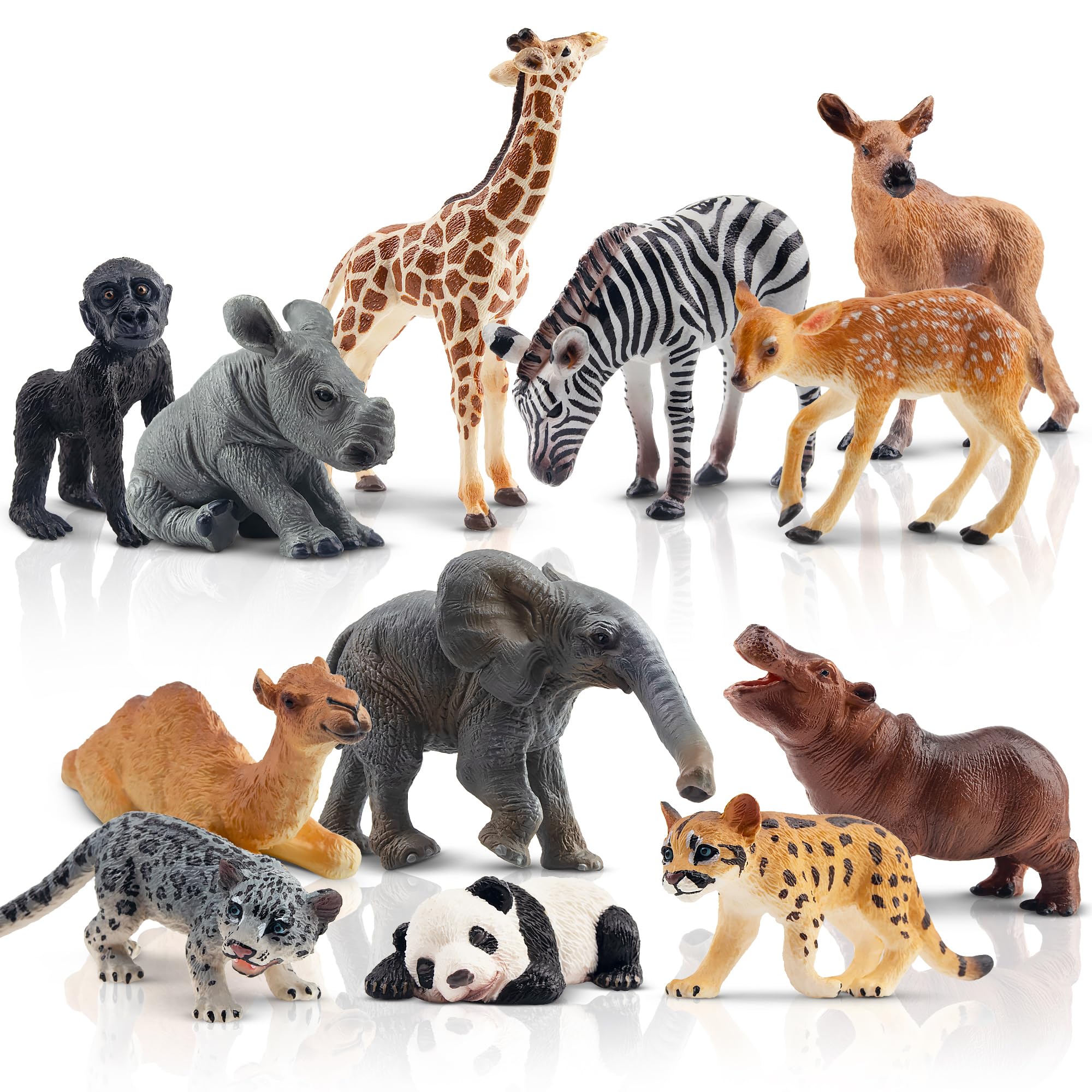 Foto 1 | Figuras de Juguete Toymany Animales 12 Piezas - Venta Internacional