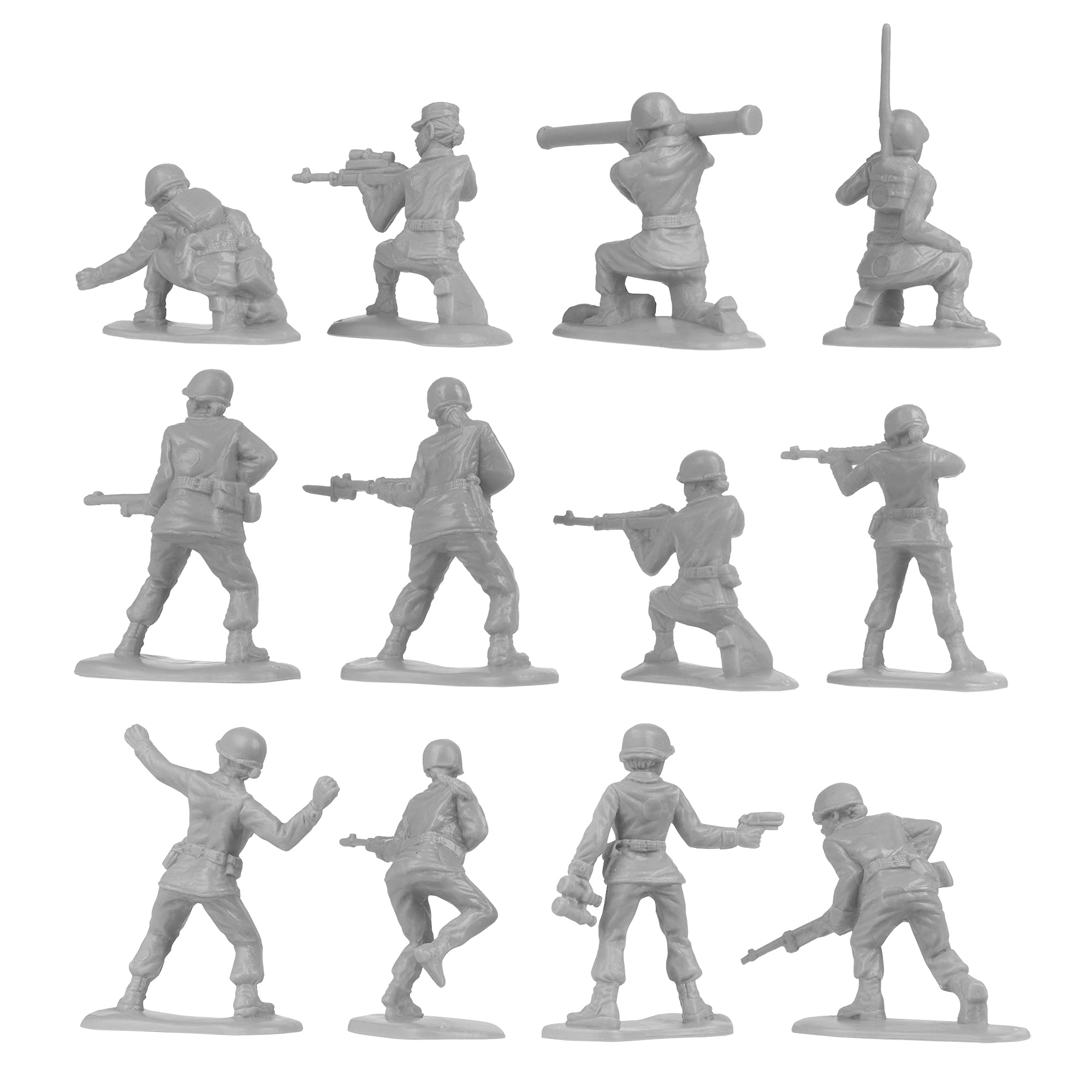 Foto 7 pulgar | Figuras De Soldado De Plastic Army Bmc Para Mujer, 36 Unidades, Color Gris - Venta Internacional.