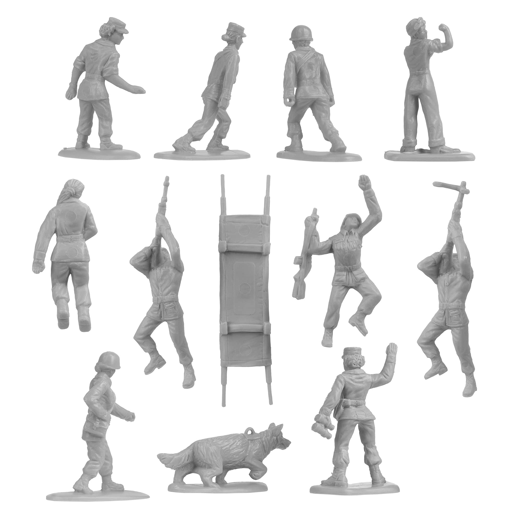 Foto 8 pulgar | Figuras De Soldado De Plastic Army Bmc Para Mujer, 36 Unidades, Color Gris - Venta Internacional.