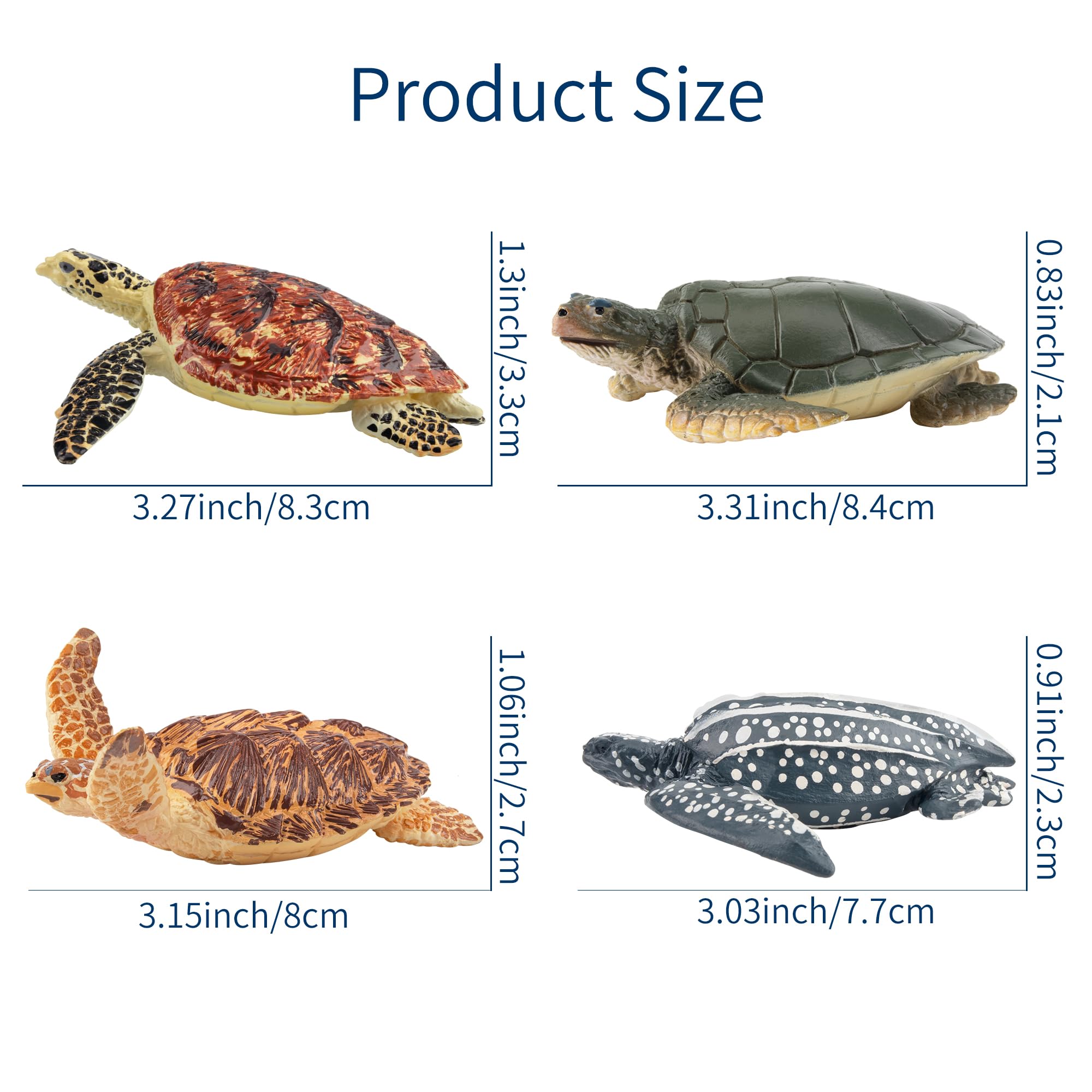 Foto 6 pulgar | Figuras De Animales Toymany Sea Turtle, 6 Unidades, Para Niños Mayores De 3 Años - Venta Internacional.
