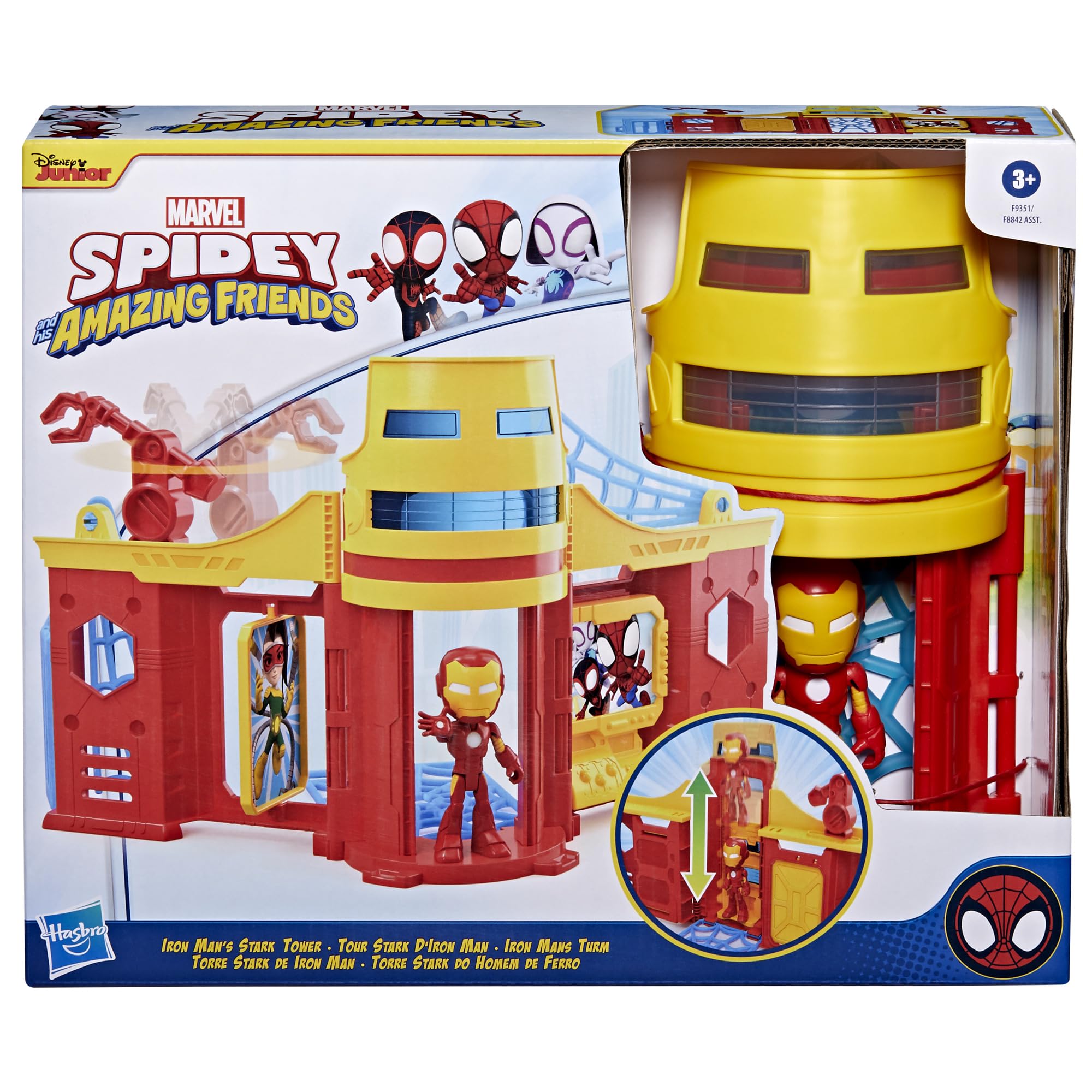 Foto 3 pulgar | Set De Juego Hasbro Spidey Y Sus Increíbles Amigos Stark Tower - Venta Internacional.