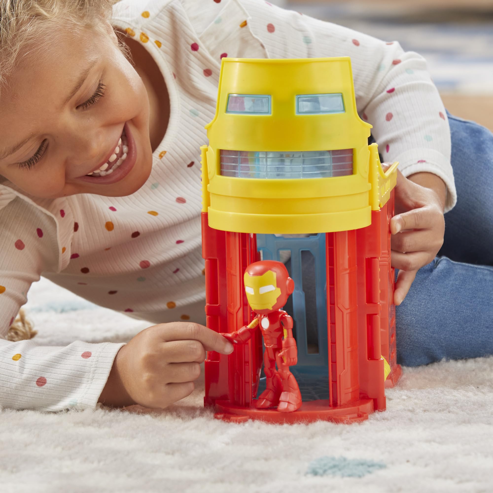 Foto 3 | Set De Juego Hasbro Spidey Y Sus Increíbles Amigos Stark Tower - Venta Internacional.