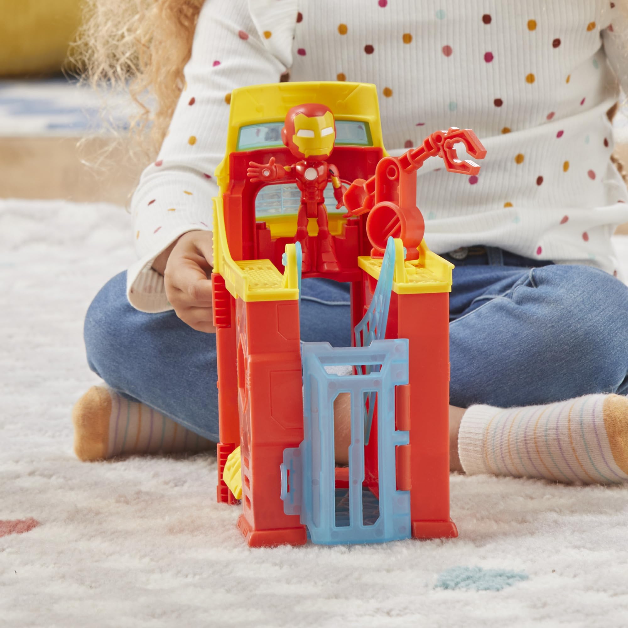 Foto 4 | Set De Juego Hasbro Spidey Y Sus Increíbles Amigos Stark Tower - Venta Internacional.