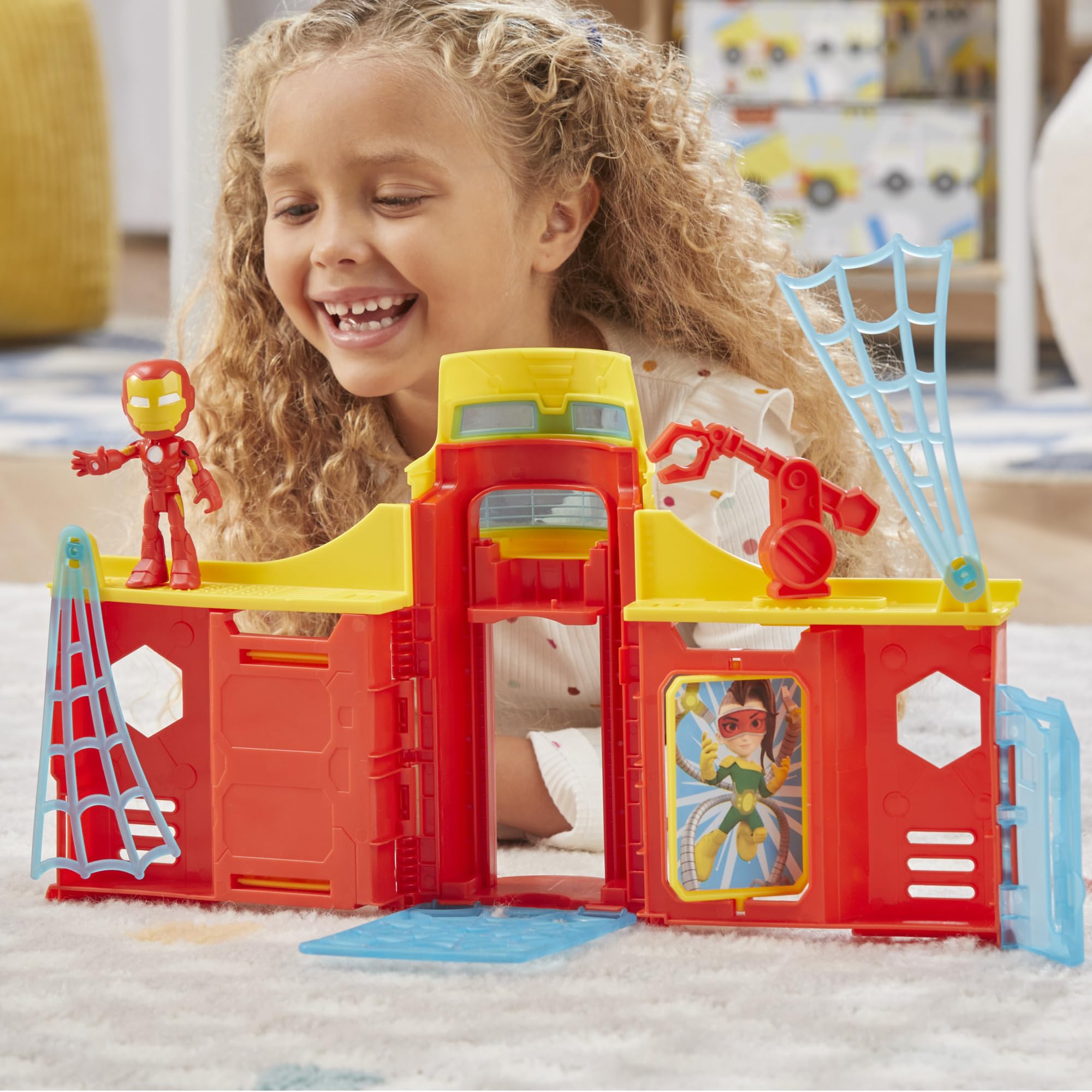 Foto 5 | Set De Juego Hasbro Spidey Y Sus Increíbles Amigos Stark Tower - Venta Internacional.