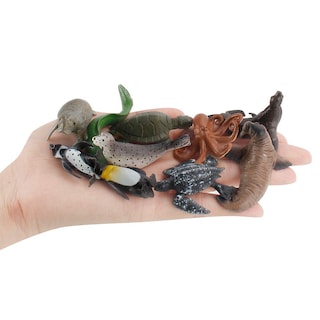 Foto 6 | Mini Set De Figuras De Animales Marinos, Marinos Y Oceánicos, 10 Unidades Para Niños - Venta Internacional.