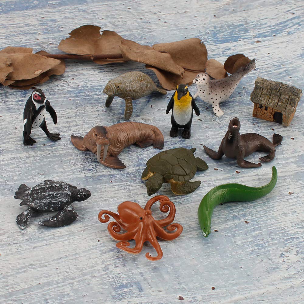 Foto 7 | Mini Set De Figuras De Animales Marinos, Marinos Y Oceánicos, 10 Unidades Para Niños - Venta Internacional.