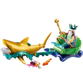 Foto 3 | Juguete Playmobil Mermaid King Of The Sea Con Carruaje De Tiburones - Venta Internacional.