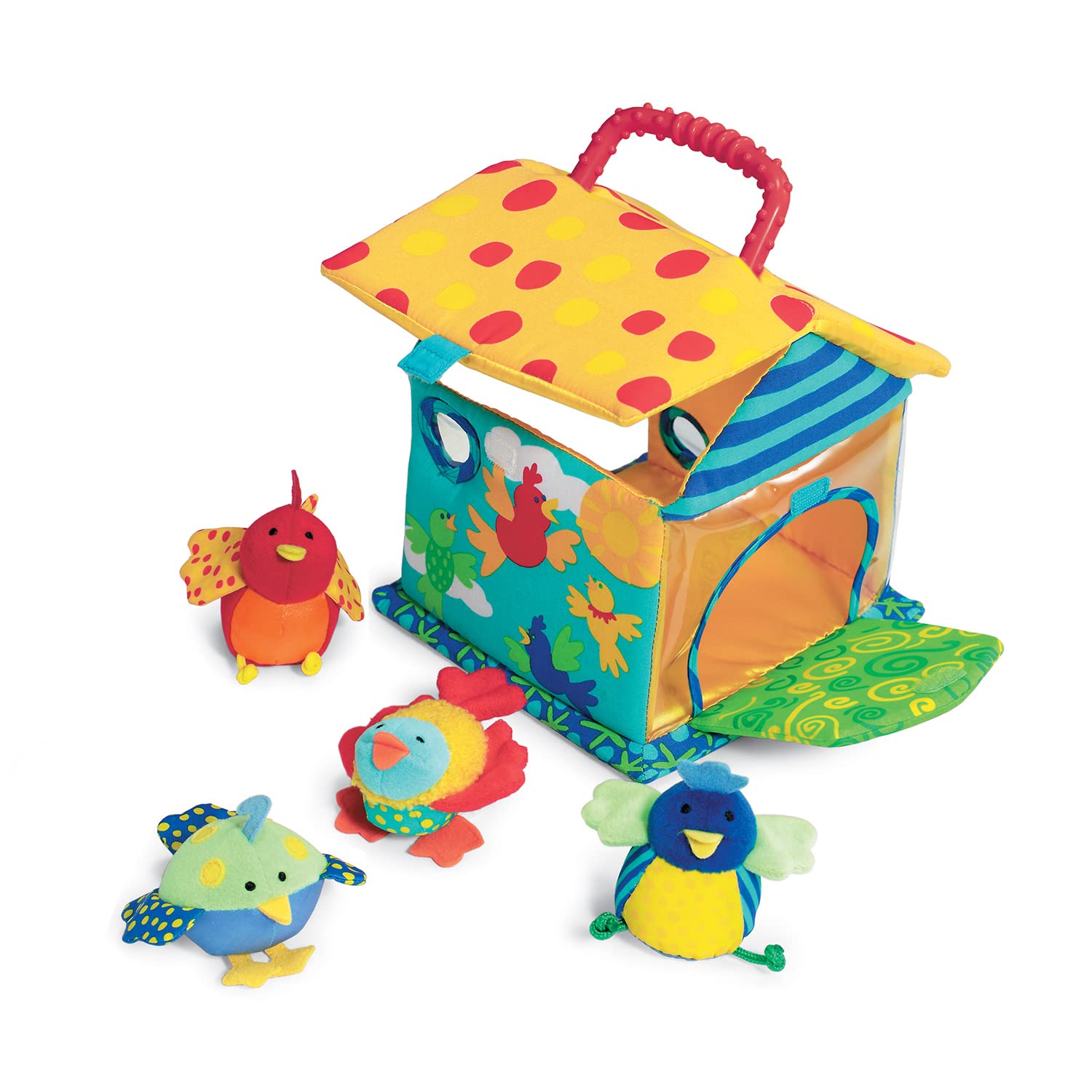 Soft Activity Toy Manhattan Toy Put And Peek Birdhouse - Venta Internacional.