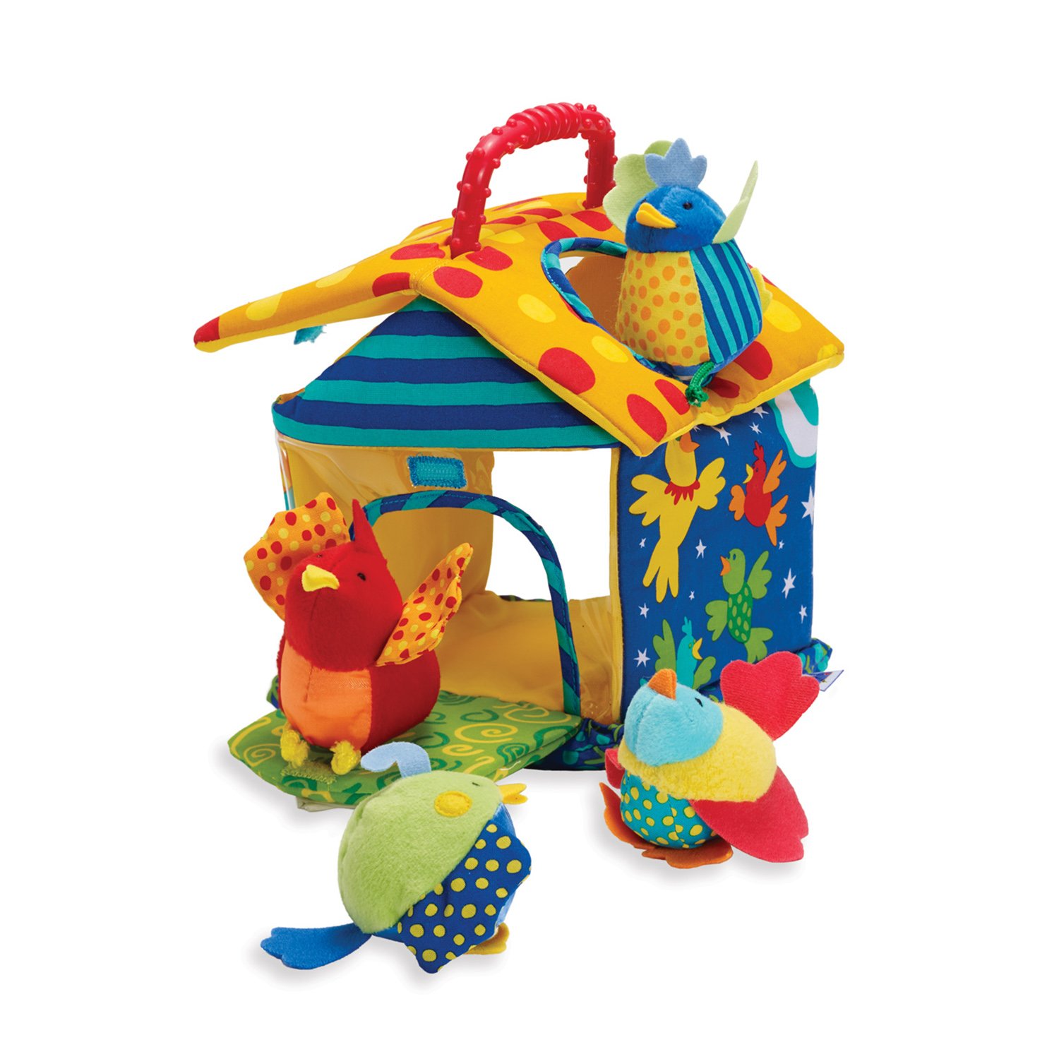 Foto 3 pulgar | Soft Activity Toy Manhattan Toy Put And Peek Birdhouse - Venta Internacional.