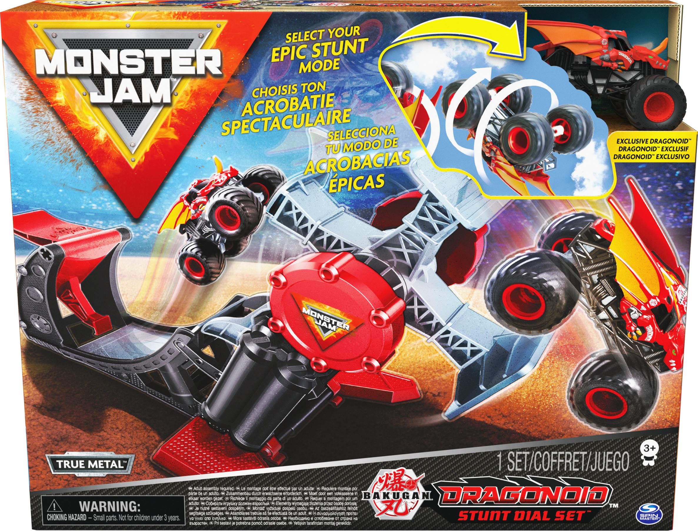 Foto 2 | Disal Acrobático Playset Monster Jam Bakugan Dragonoid Con Camión - Venta Internacional.