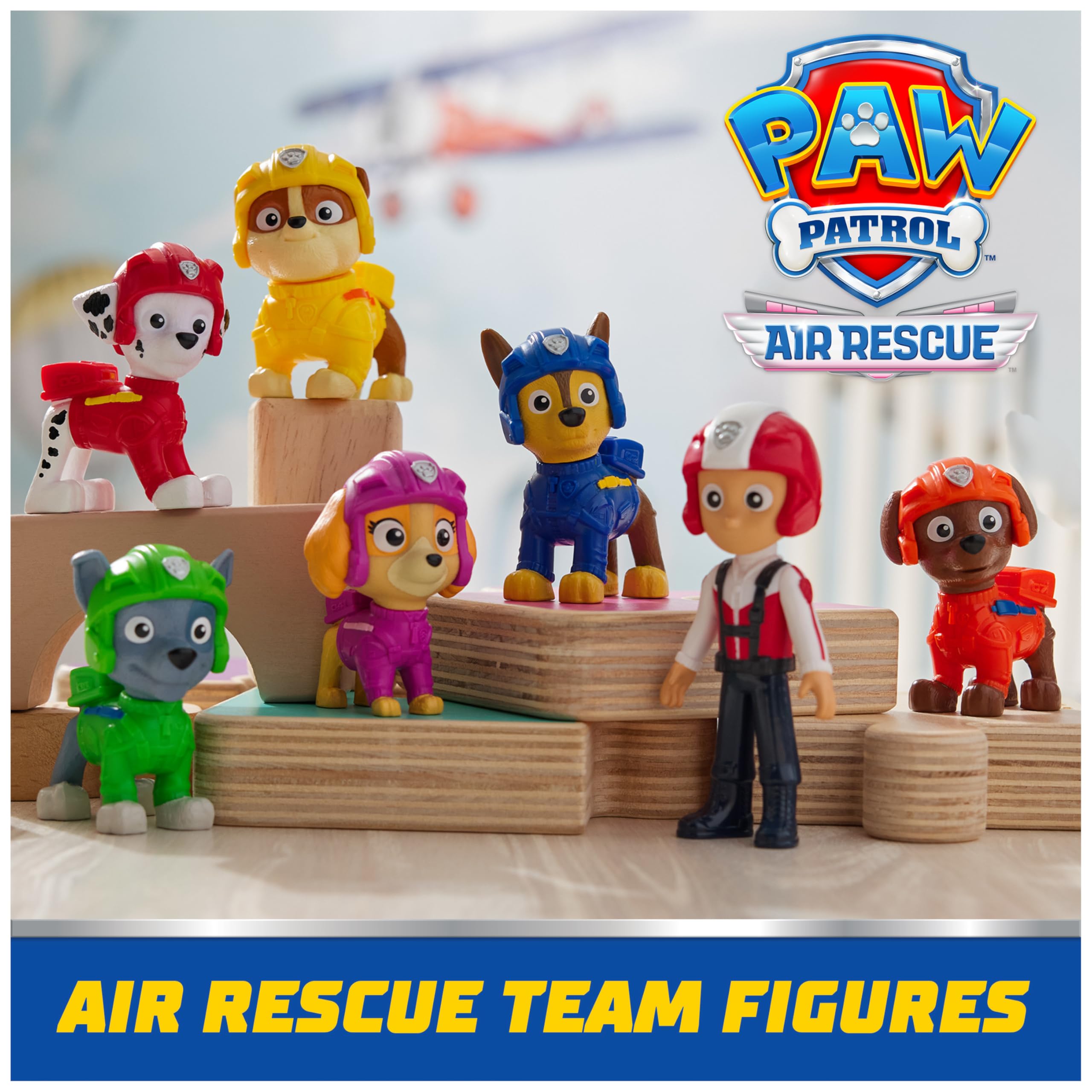 Foto 3 pulgar | Paquete De Regalo De Figuras De Juguete Paw Patrol Air Rescue 7 Figuras - Venta Internacional.