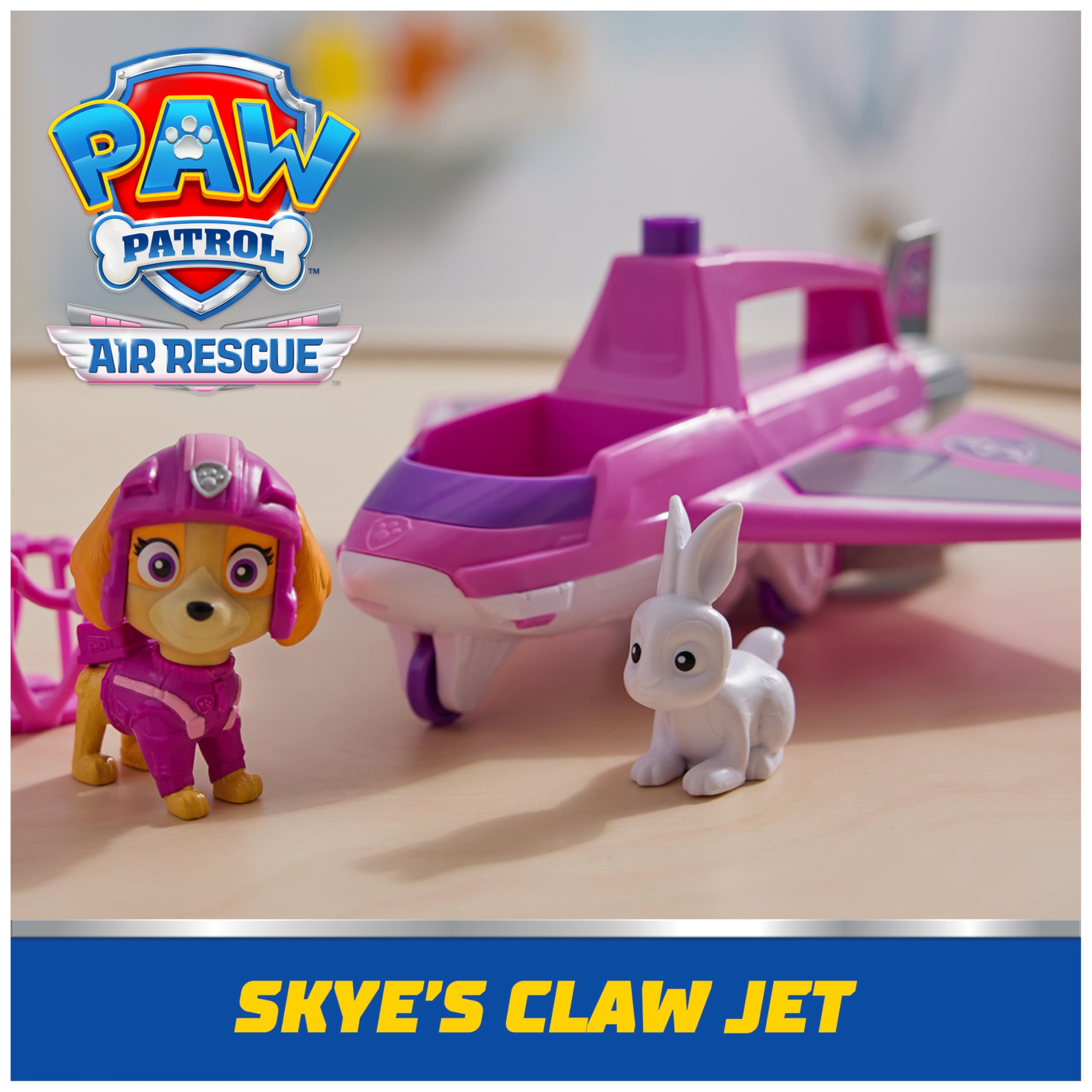 Foto 3 pulgar | Figura De Acción Skye De Toy Paw Patrol Air Rescue Con Hero Claw Jet - Venta Internacional.